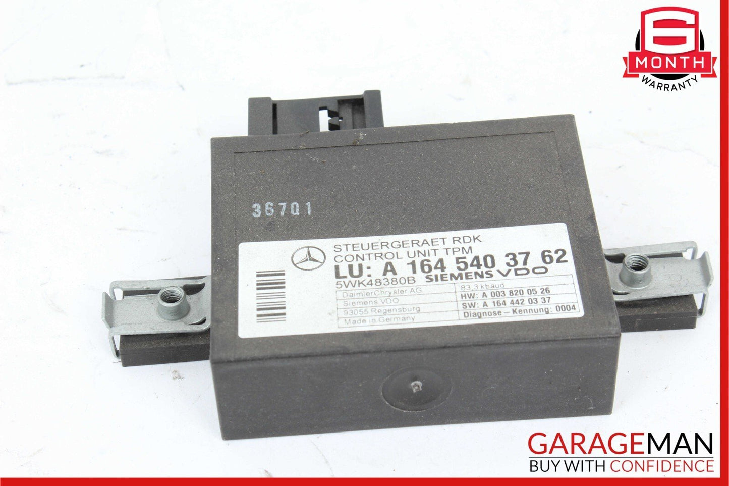 06-13 Mercedes E350 CL550 R350 GL450 TPMS Tire Pressure Control 1645403762 OEM