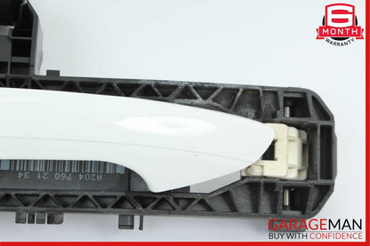 12-15 Mercedes W204 C250 C350 Rear Left Side Exterior Door Handle White OEM