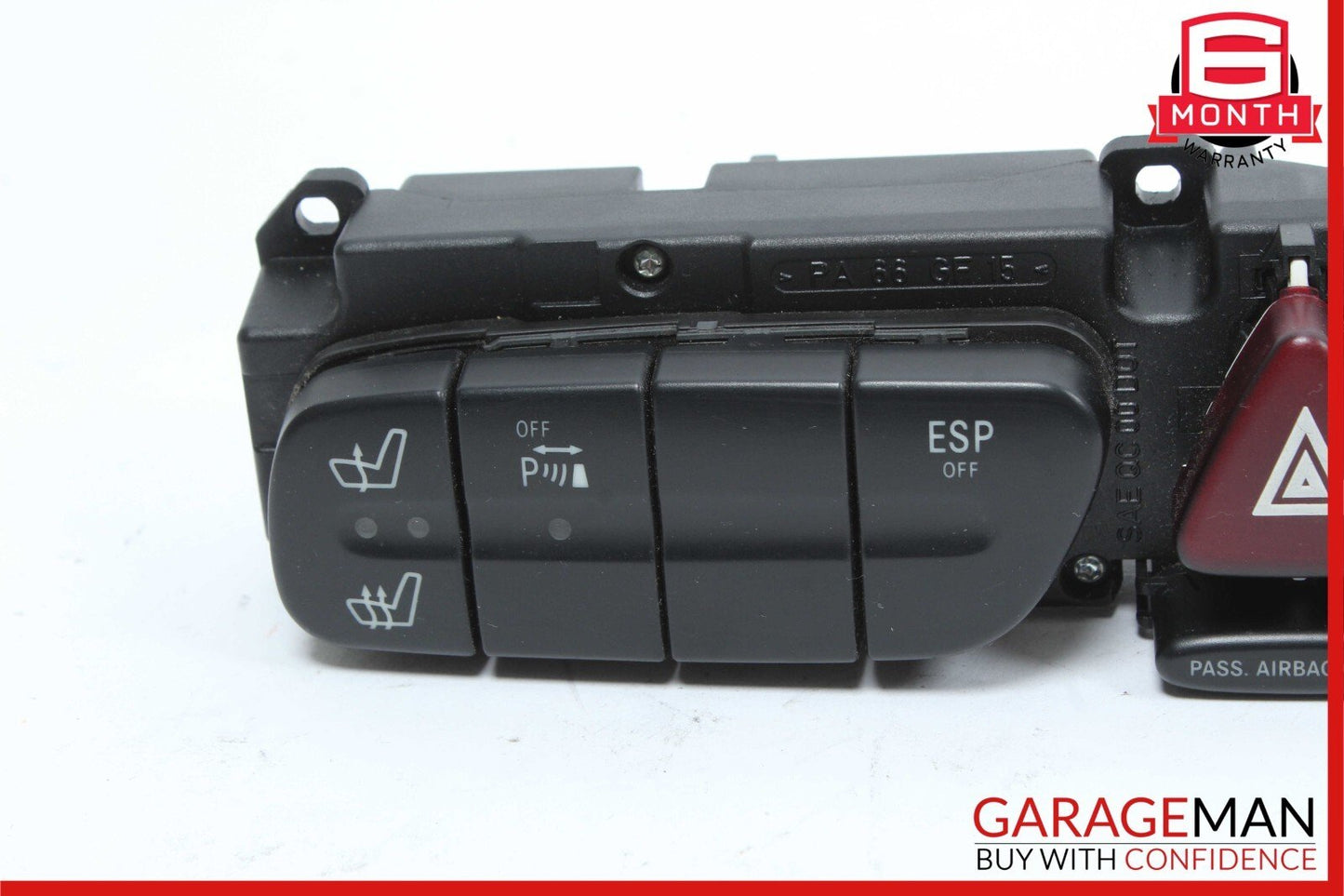 01-04 Mercedes W209 CLK500 C320 Dashboard Control Switch Panel 2038216979 OEM