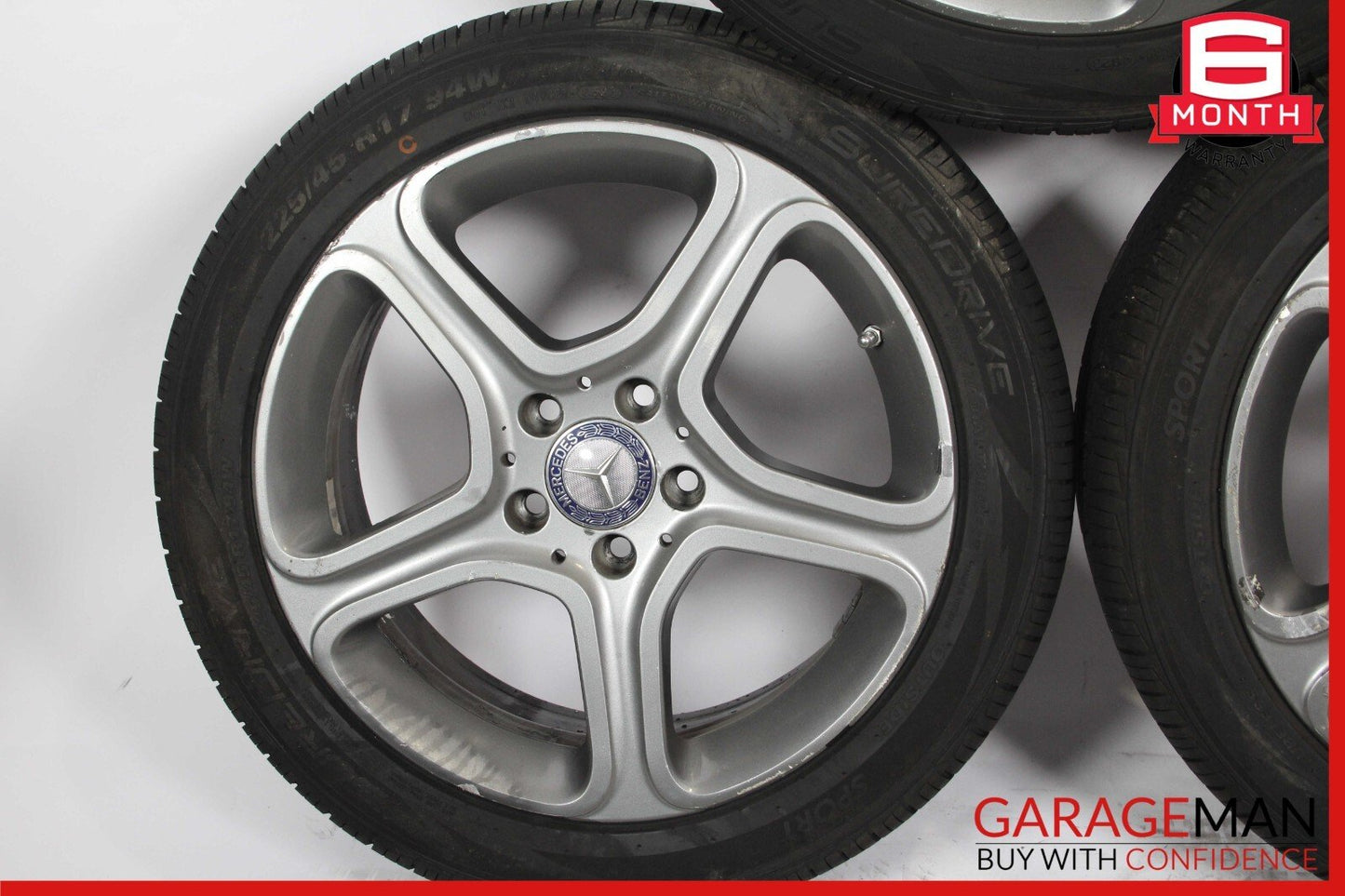 14-19 Mercedes W117 CLA250 Wheel Tire Rim Set of 4 Pc 7.5Jx17 H2 ET52.5