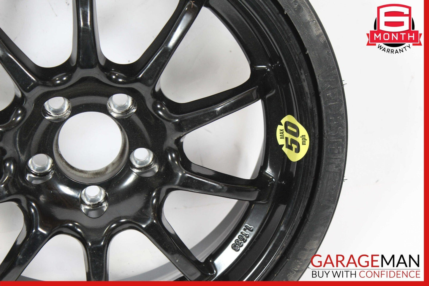 03-12 Mercedes R230 SL500 SL63 AMG Spare Tire Emergency Wheel Donut Rim 17" R17
