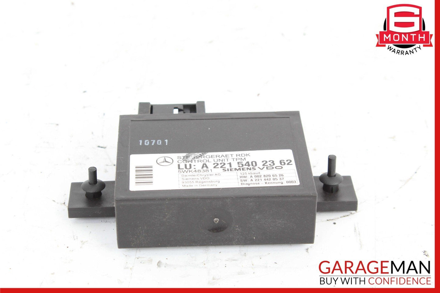 07-14 Mercedes W221 S550 S63 AMG TPMS Tire Pressure Monitor Module Unit OEM