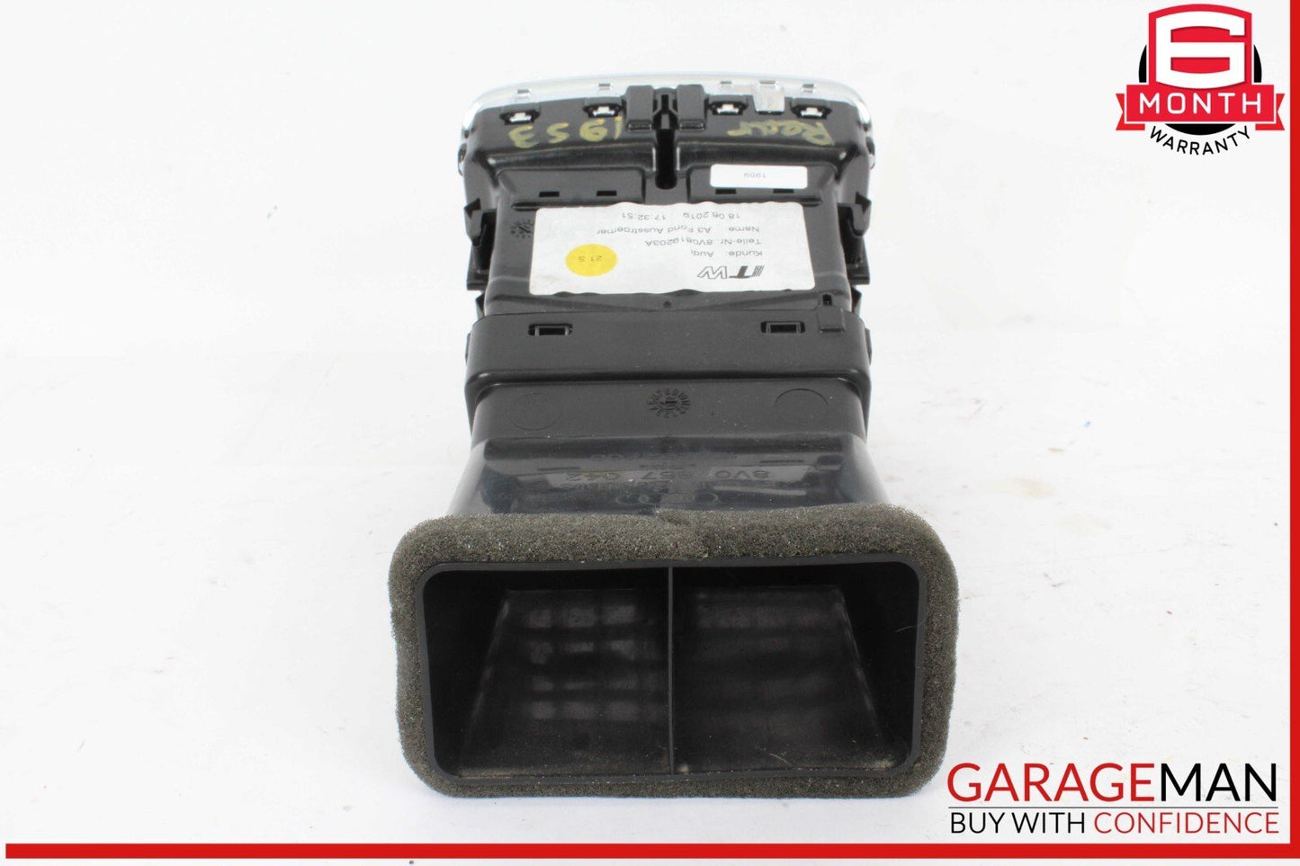 17-20 Audi S3 A3 Rear Center Console AC A/C Heater Air Vent Panel 8V0857042 OEM