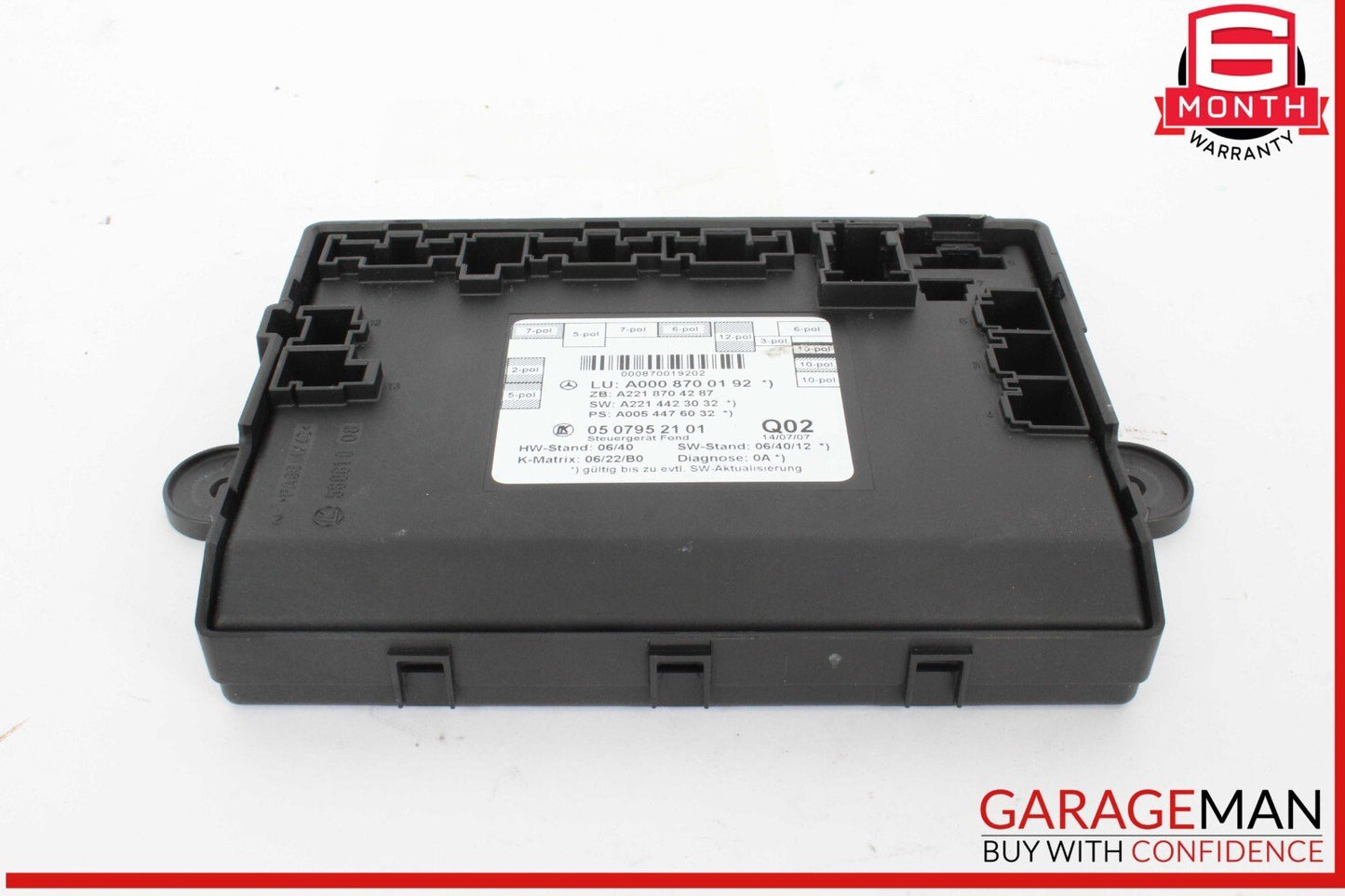 07-13 Mercedes W221 S550 S400 Rear Right / Left Side Door Controller Module Unit