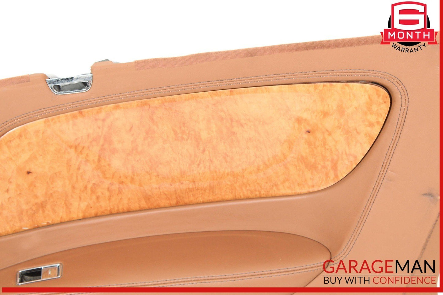 07-11 Bentley Continental GTC Rear Right Side Interior Door Panel Brown OEM