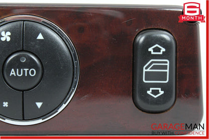 98-05 Mercedes W163 ML320 Rear Power Window Climate Control Switch Module Wood