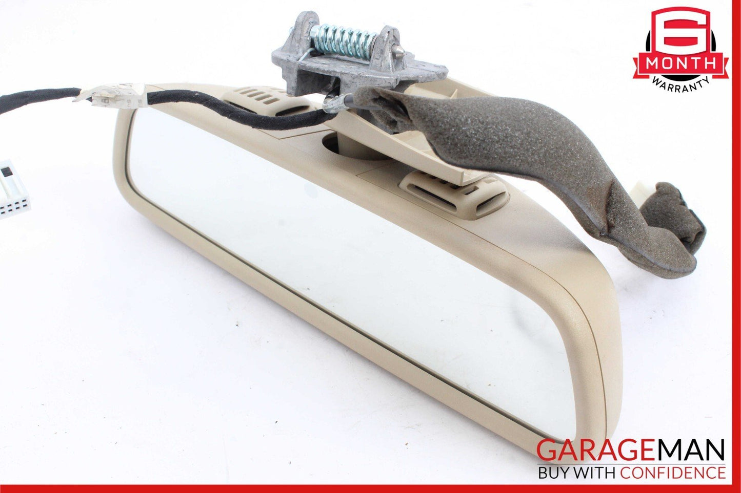08-14 Mercedes W204 C300 C350 Front Top Upper Rear View Mirror Assembly Beige