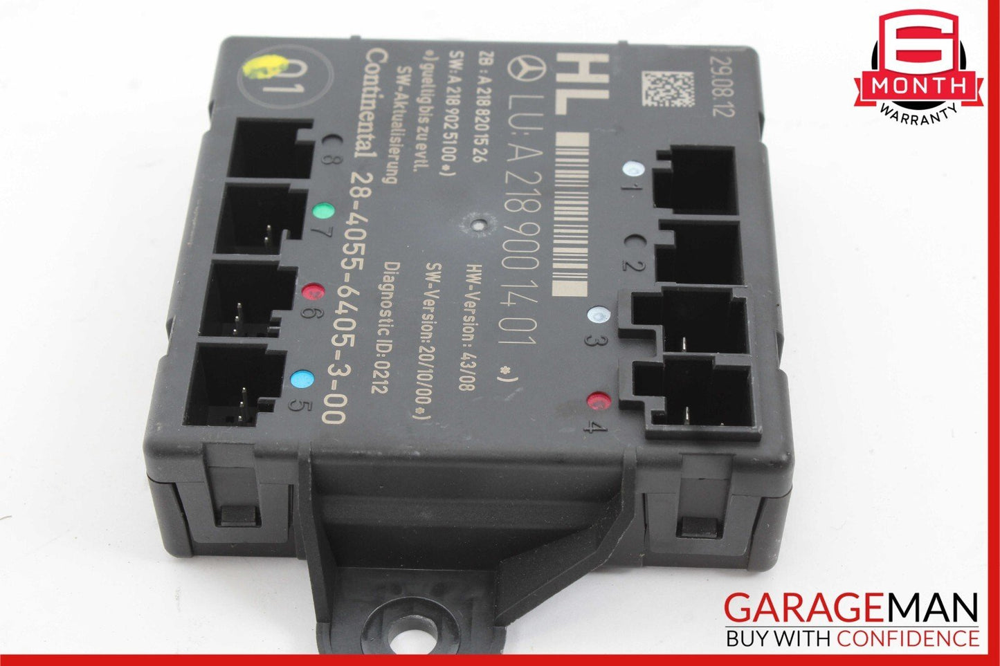 08-15 Mercedes W204 C250 Rear Left Driver Side Door Control Module Q1 OEM