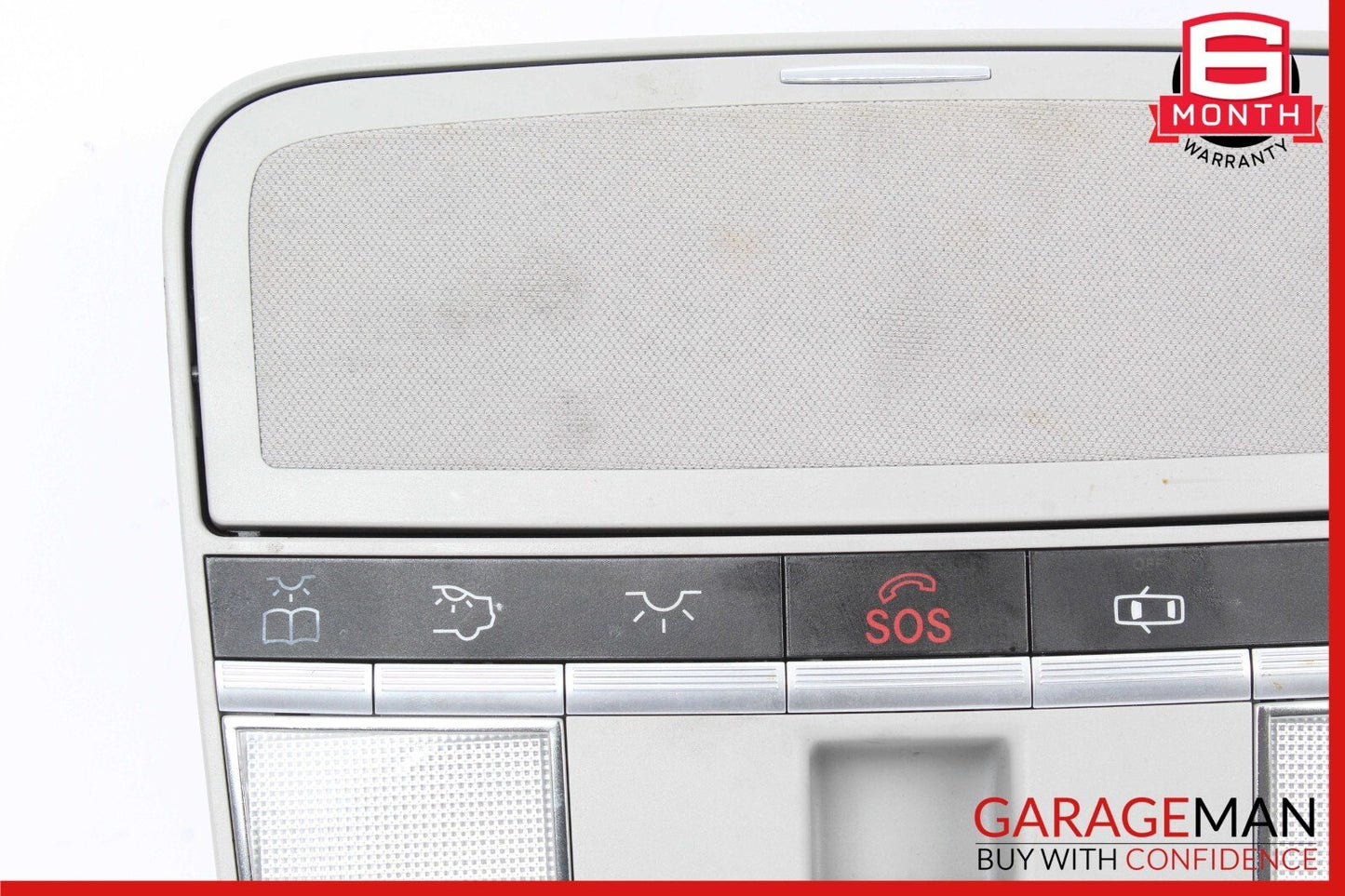 07-10 Mercedes W216 CL550 S550 Overhead Dome Light Sunroof Control Assy Gray OEM