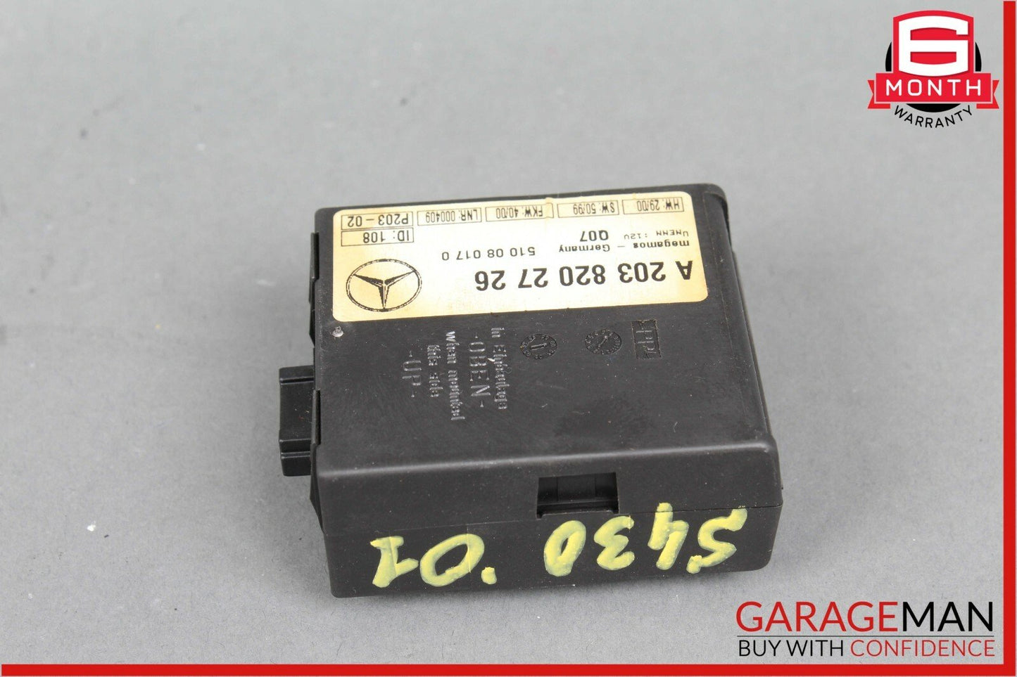 00-02 Mercedes W220 S430 S600 Anti Theft Alarm Signal Control Module Unit OEM