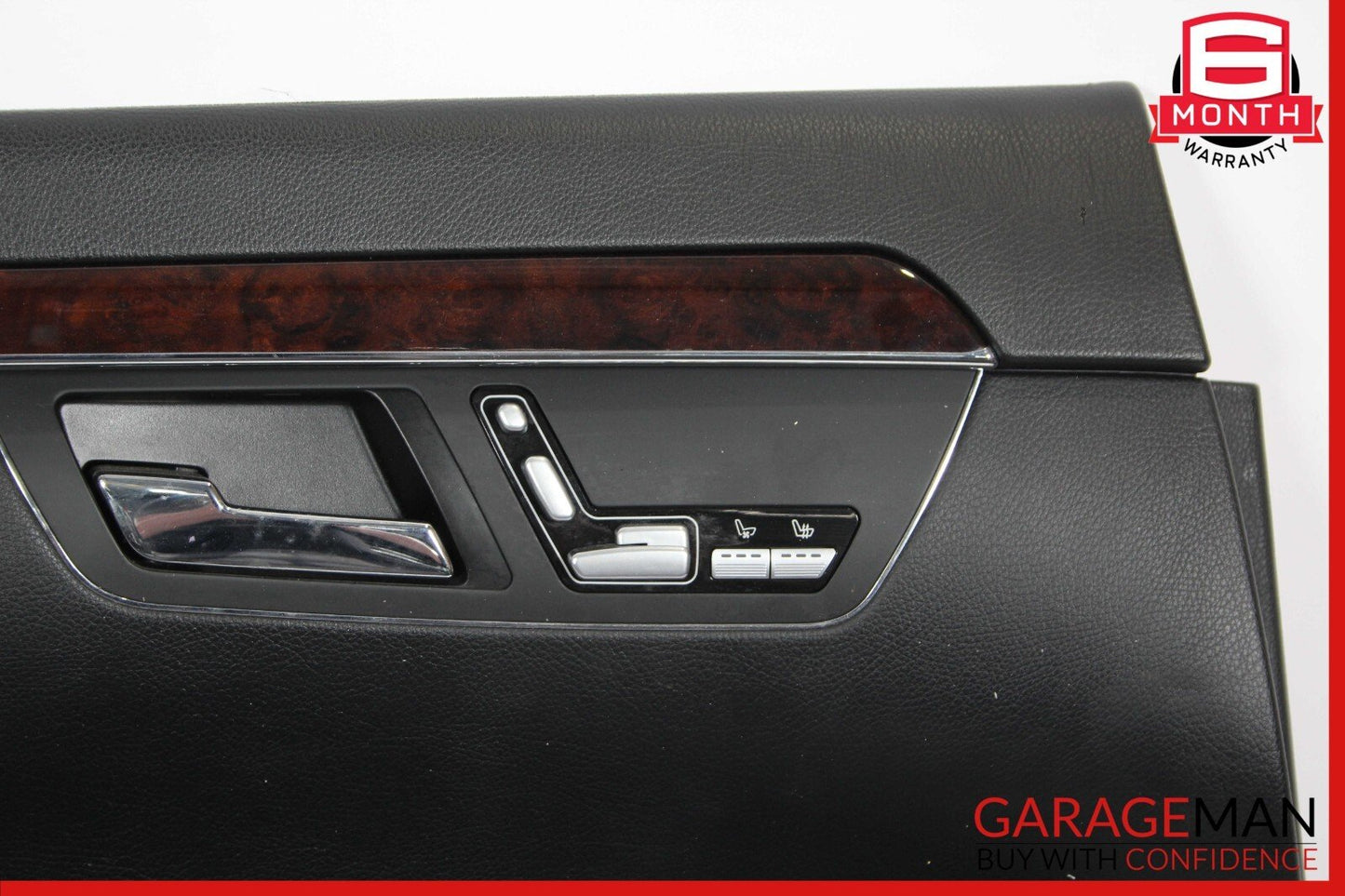 08-09 Mercedes W221 S63 AMG Rear Left Driver Side Door Panel Black OEM