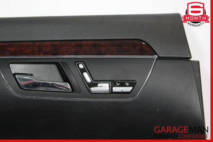 08-09 Mercedes W221 S63 AMG Rear Left Driver Side Door Panel Black OEM