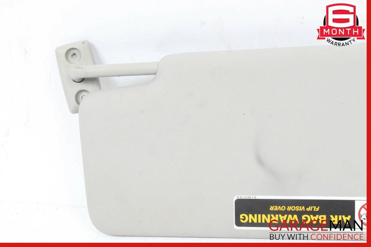 01-07 Mercedes W203 C230 Front Right Side Sunvisor Visor Sun Shade Sunshade Gray