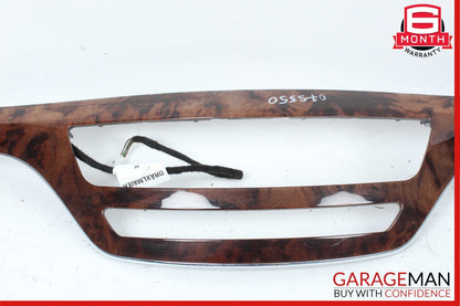 07-09 Mercedes W221 S550 S600 Center Dashboard Dash Trim Bezel Cover Panel Wood