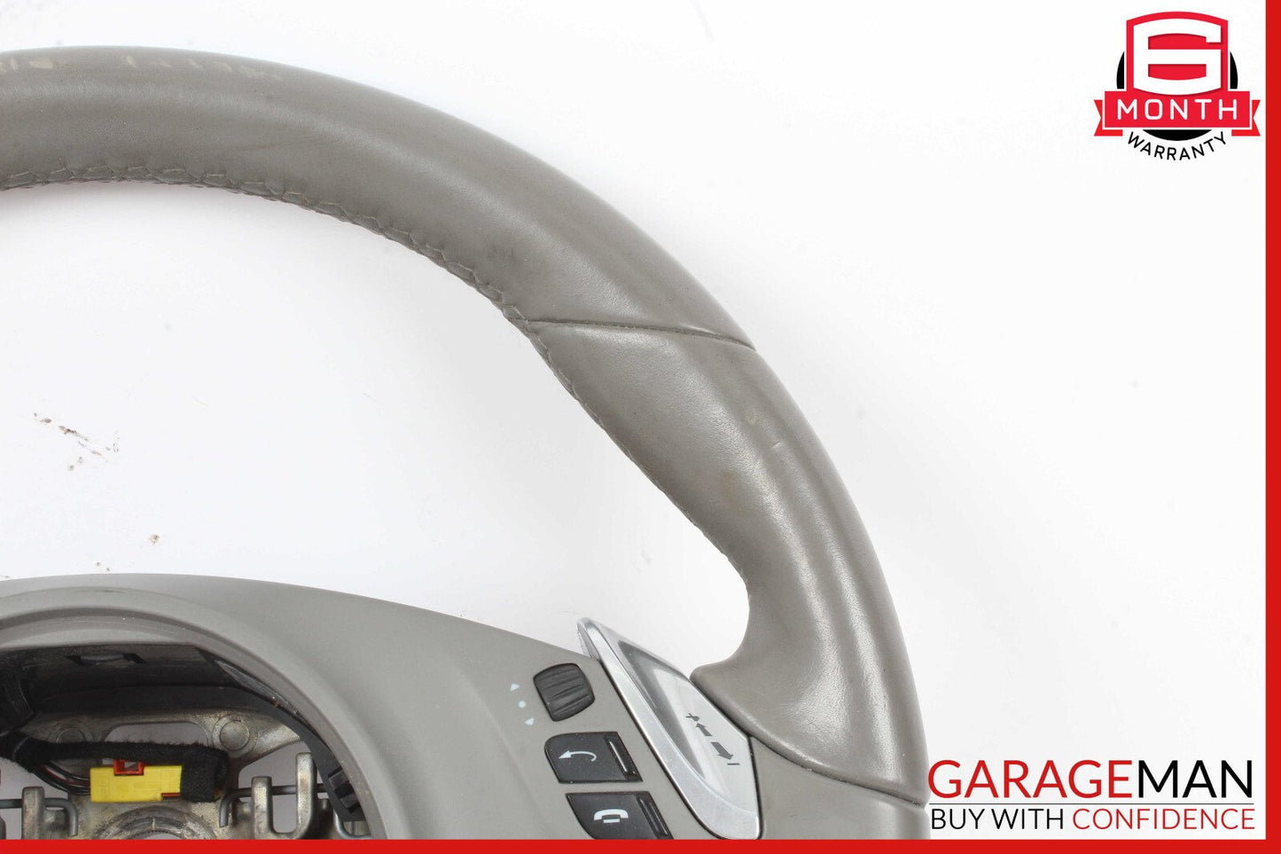 11-14 Porsche Cayenne 958 S Steering Wheel w/ Paddle Shifters Gray OEM