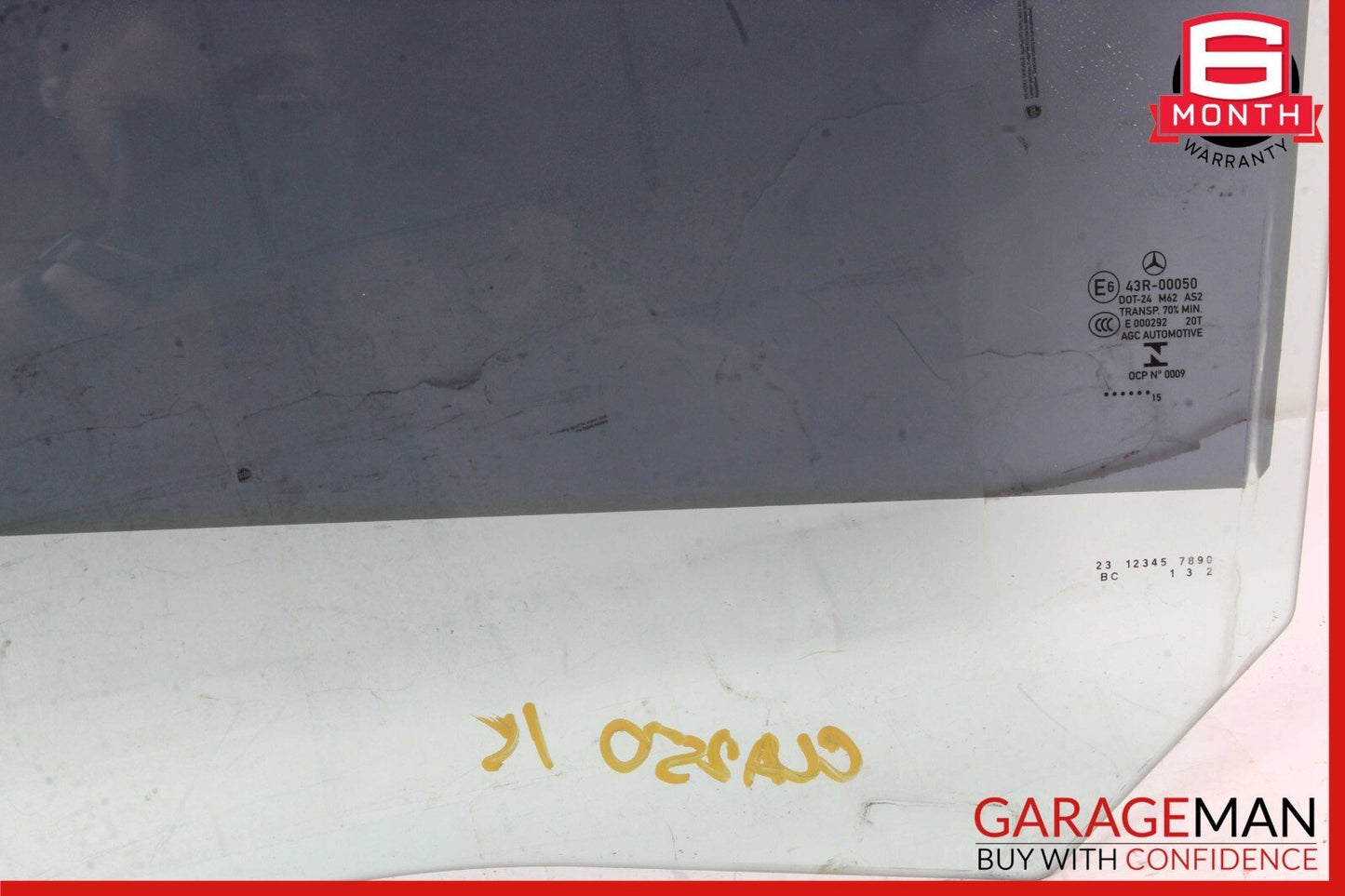 14-19 Mercedes W117 CLA250 Rear Left Driver Side Door Window Auto Glass Panel