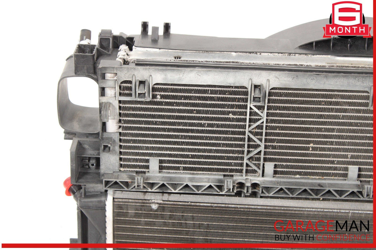 10-13 Mercedes W221 S400 Hybrid Engine Cooling Fan Shroud Motor Assembly OEM
