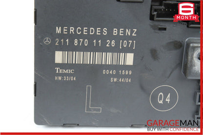 03-09 Mercedes W211 E350 E550 Front Left Driver Door Control Module OEM