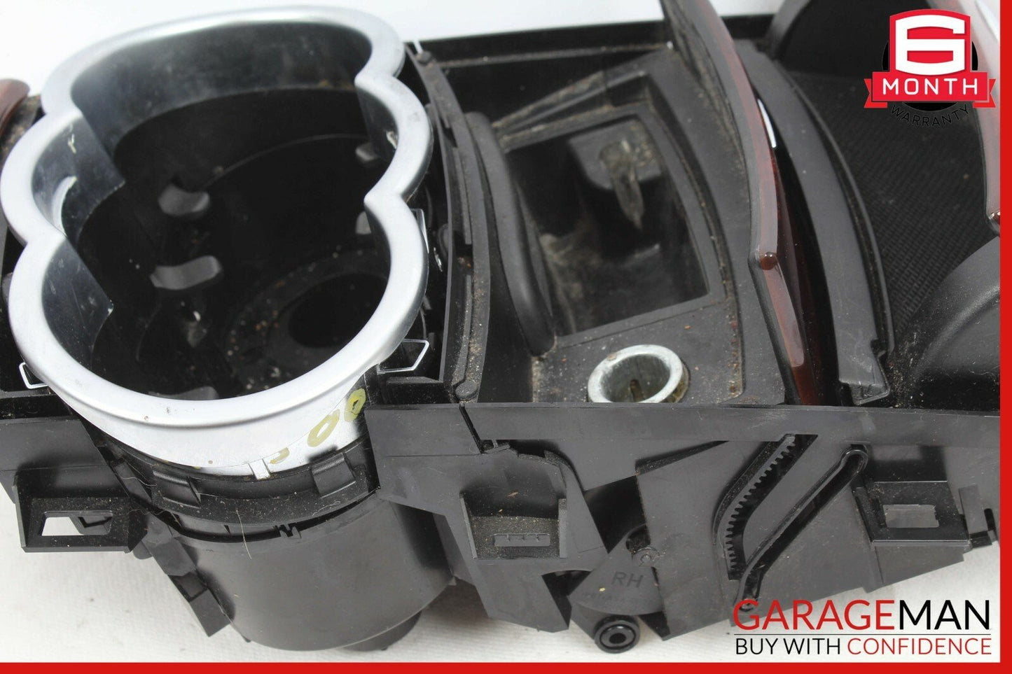 06-09 Mercedes W251 R500 Center Console Cup Holder Ashtray Trim Cover Wood OEM