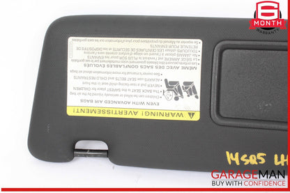 14-17 Audi SQ5 Front Left Driver Side Sun Visor Sunvisor Black 8K0857551 OEM