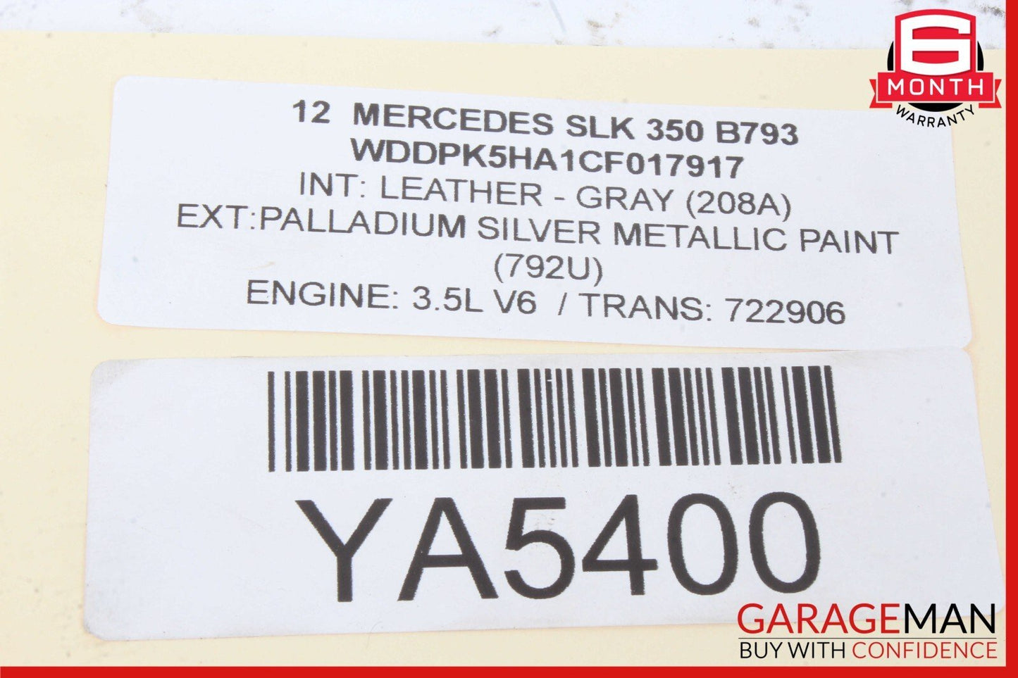 2012 Mercedes R172 SLK250 SLK350 Front Left Side Door Control Module