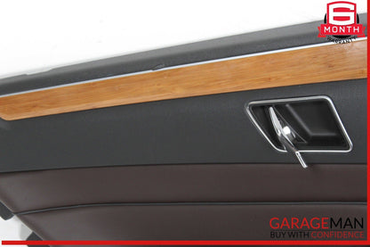 10-13 Mercedes W212 E350 E550 Rear Left Side Interior Door Panel Cover Assy OEM