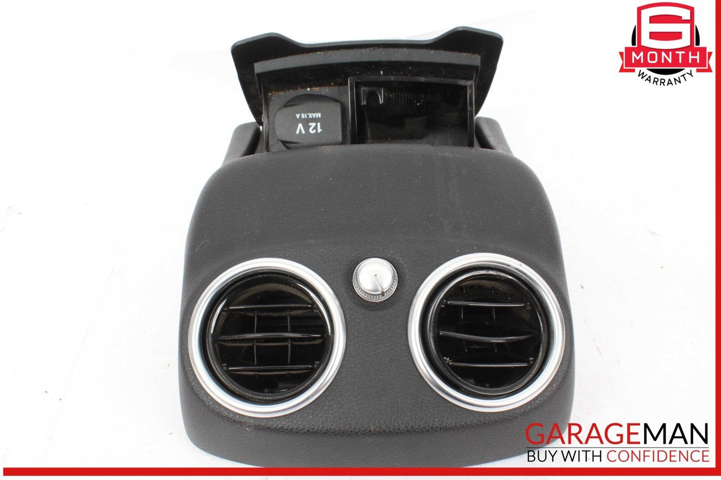 15-20 Mercedes W205 C300 C350e Rear Center Console A/C Air Vent Assy Black OEM