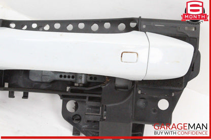 17-24 Audi Q7 Rear Left Driver Side Exterior Door Handle White 4M0837885A OEM