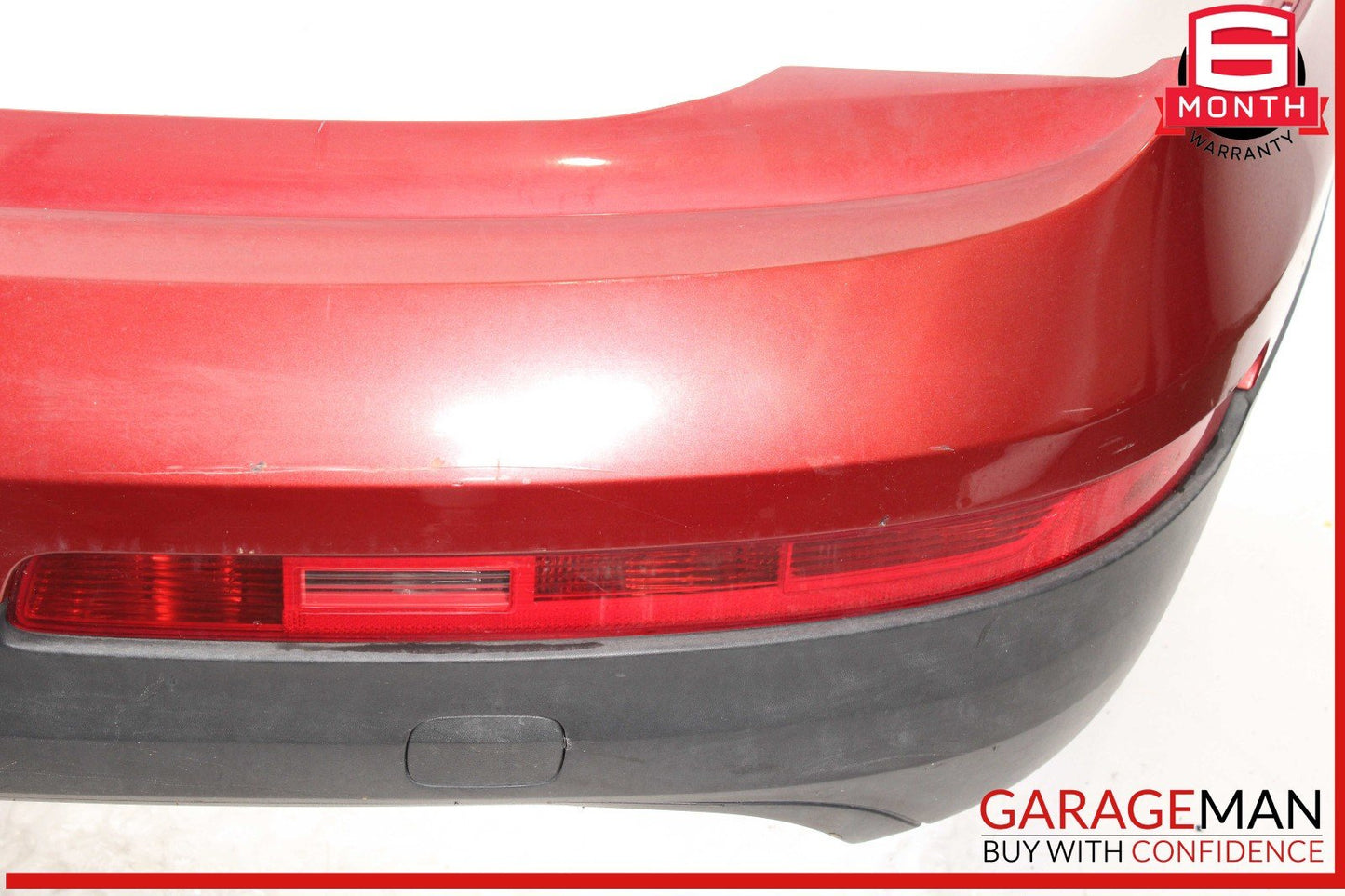 07-09 Audi Q7 Rear Bumper Cover Assembly Red OEM