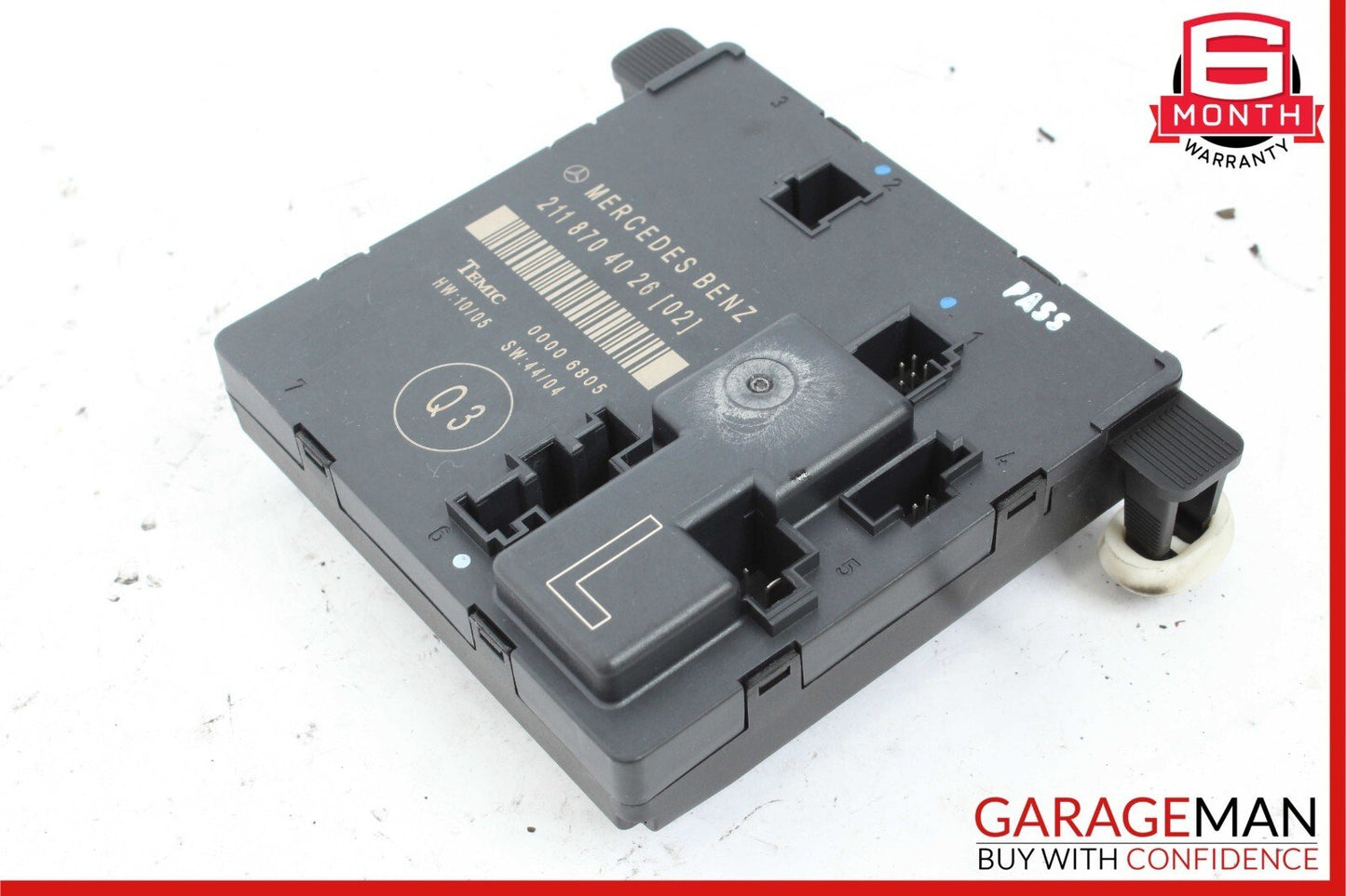 03-09 Mercedes W211 E350 E63 AMG Rear Left Driver Side Door Control Module Unit