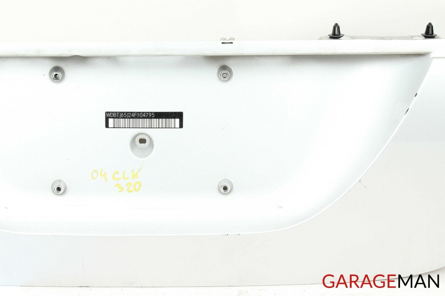 03-09 Mercedes W209 CLK320 CLK500 Rear Trunk Lid License Plate Holder Panel OEM