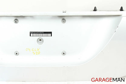 03-09 Mercedes W209 CLK320 CLK500 Rear Trunk Lid License Plate Holder Panel OEM