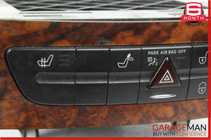 06-11 Mercedes W219 CLS500 Hazard Control Door Lock Switch Panel OEM