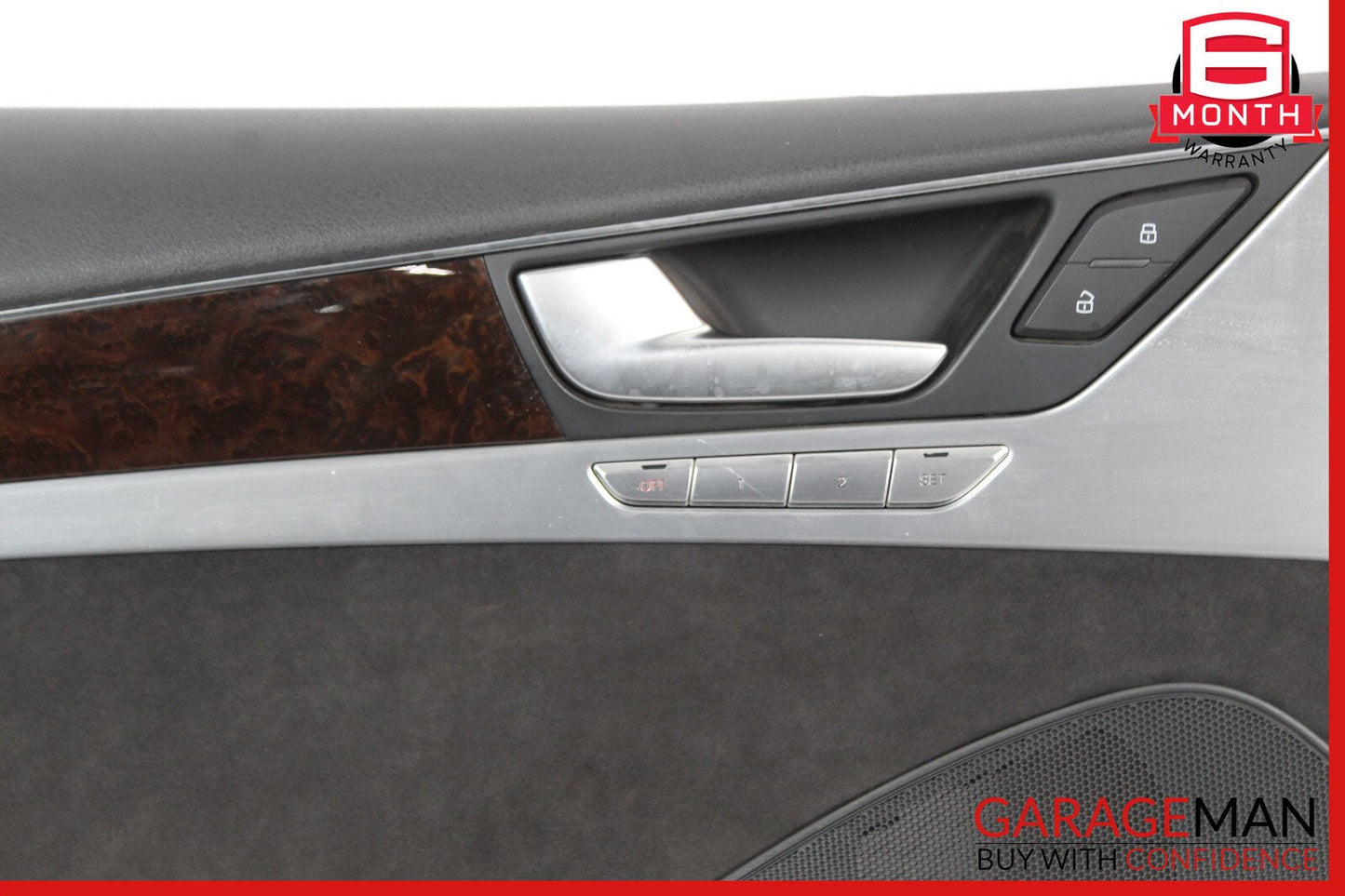 11-17 Audi A8 Interior Door Panel Front Left Driver Side Black OEM