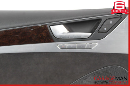11-17 Audi A8 Interior Door Panel Front Left Driver Side Black OEM