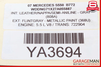 07-13 Mercedes W221 S450 S550 S65 AMG Front Right Side Seat Occupancy Sensor OEM