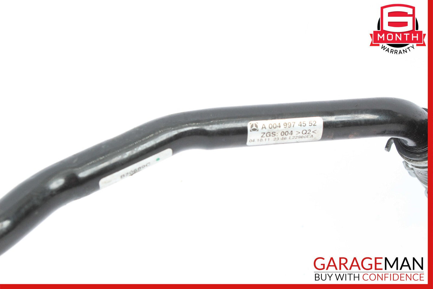 12-14 Mercedes W204 C250 Power Steering Pump Reservoir Hose Tube Assembly OEM