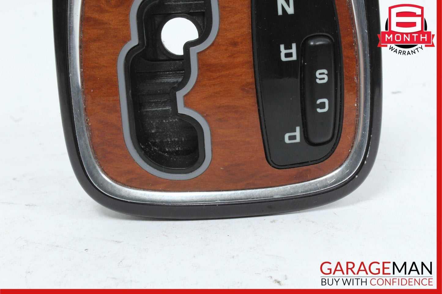 00-06 Mercedes W220 S430 S500 S55 AMG Gear Shifter Bezel Trim Indicator Wood OEM
