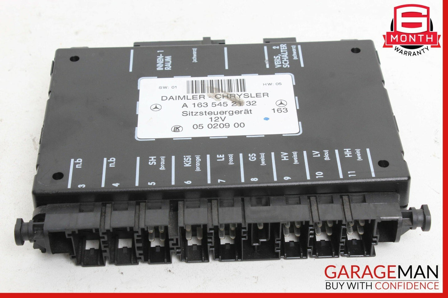 98-05 Mercedes W163 ML320 ML500 Front Right or Left Side Seat Control Module OEM