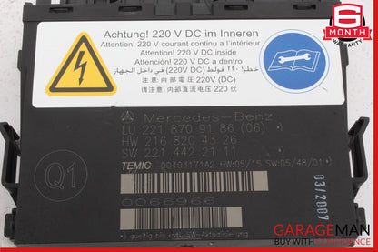 07-10 Mercedes W216 CL550 S63 AMG Front Right / Left Seat Contour Control Module