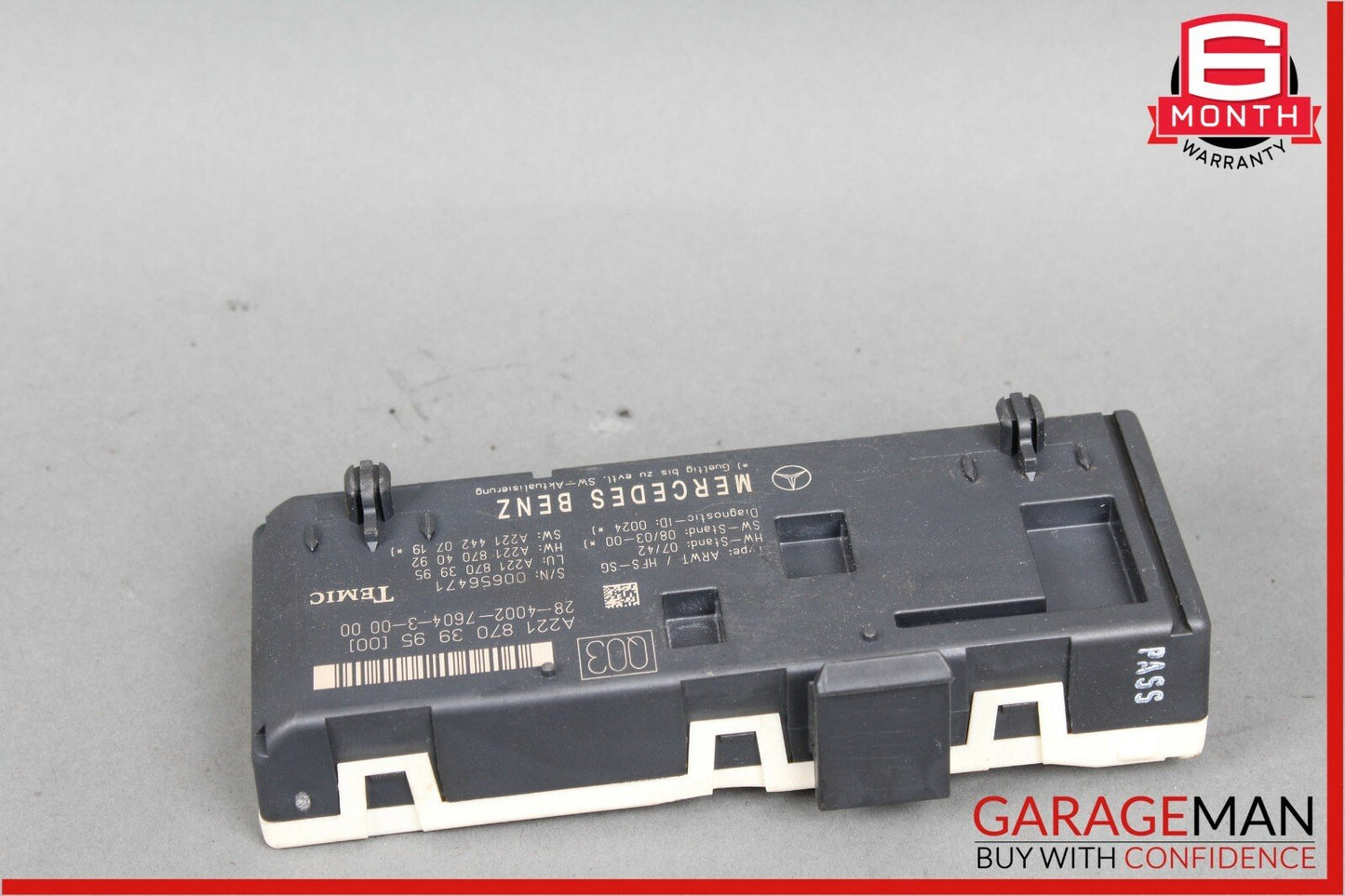 07-13 Mercedes W221 S400 CL63 AMG Trunk Release Remote Open Close Module OEM