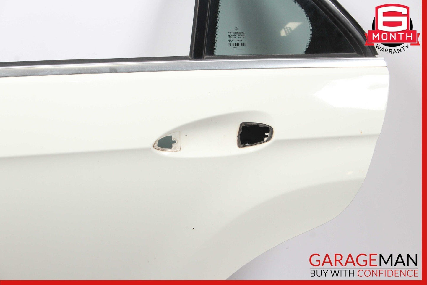 10-16 Mercedes W212 E350 E63 AMG Sedan Rear Left Side Door Shell Calcite White