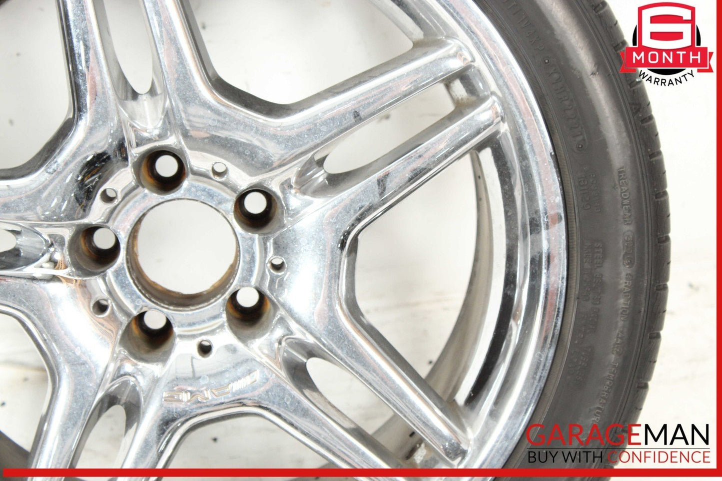 03-12 Mercedes R230 SL550 SL65 AMG Rear Wheel Tire Rim 9.5Jx18H2 ET33 OEM