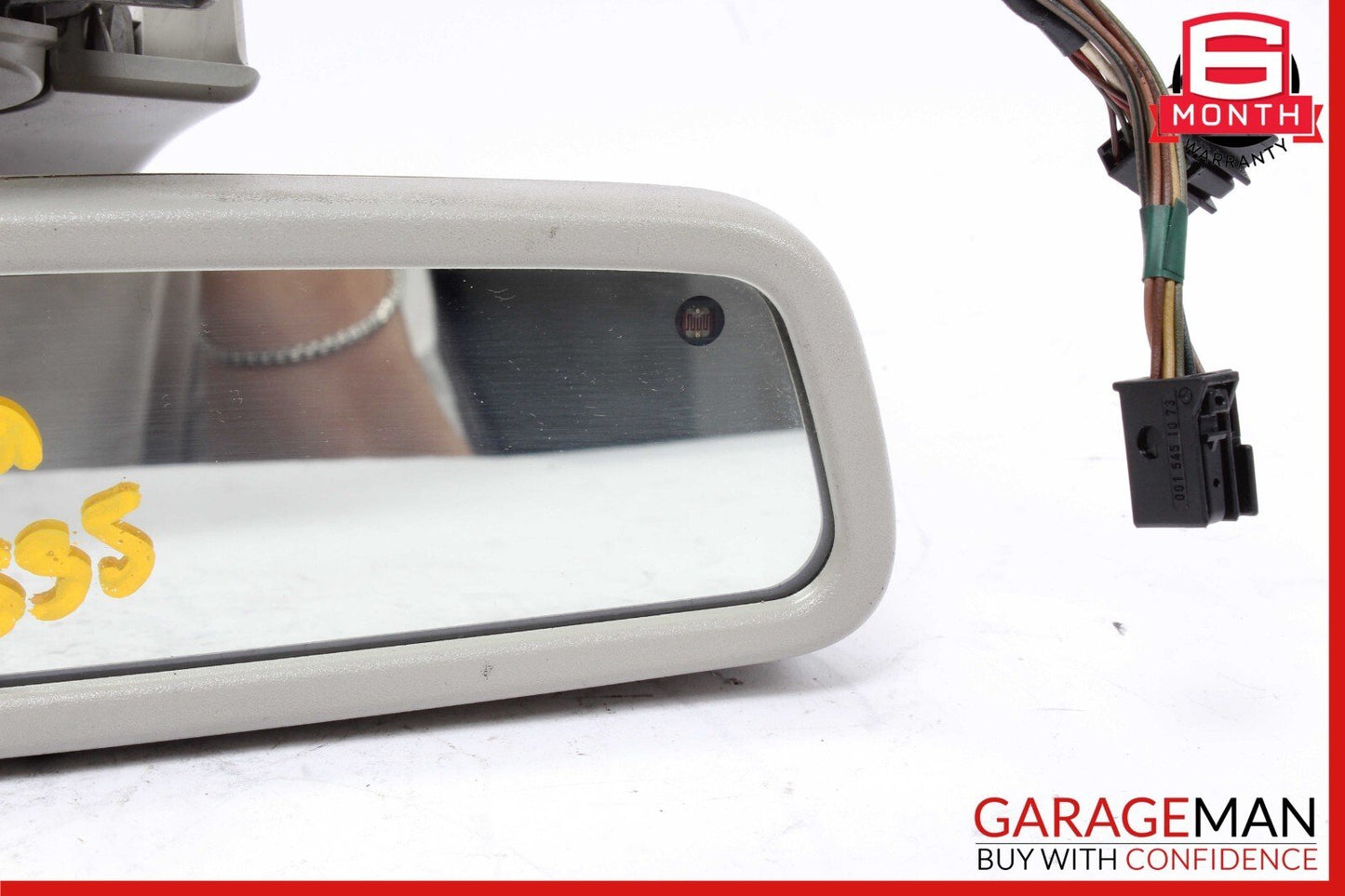 07-09 Mercedes W221 S550 S63 AMG Top Upper Rear View Inside Dim Mirror Gray OEM