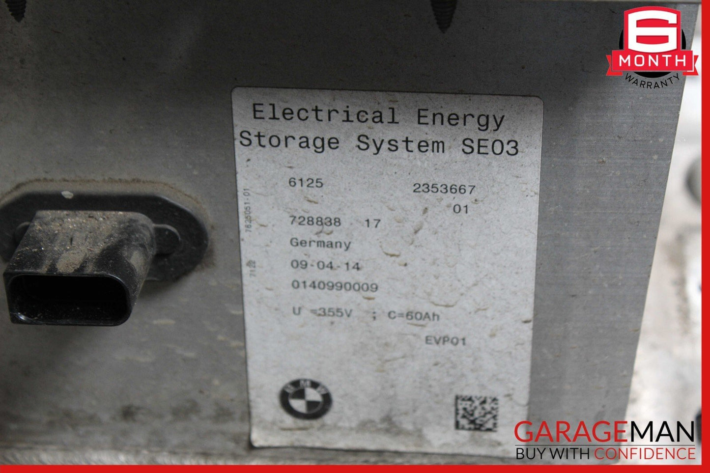14-17 BMW i3 I01 Hybrid Engine High Voltage Battery 60Ah 728838 OEM