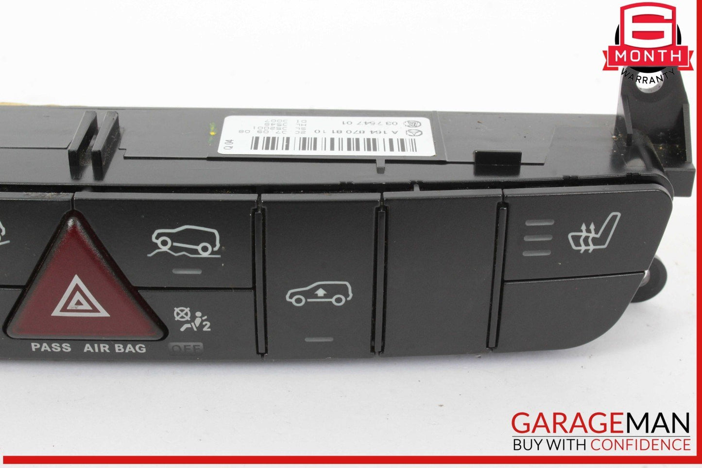06-12 Mercedes X164 GL450 ML450 Hazard Control Switch Panel 1648708110 OEM