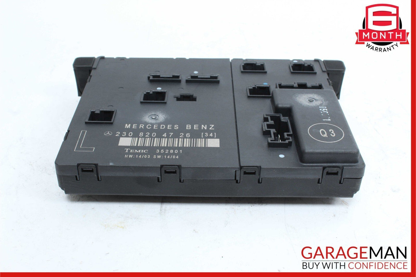 03-12 Mercedes R230 SL500 SL55 AMG SL550 Front Left Side Door Control Module