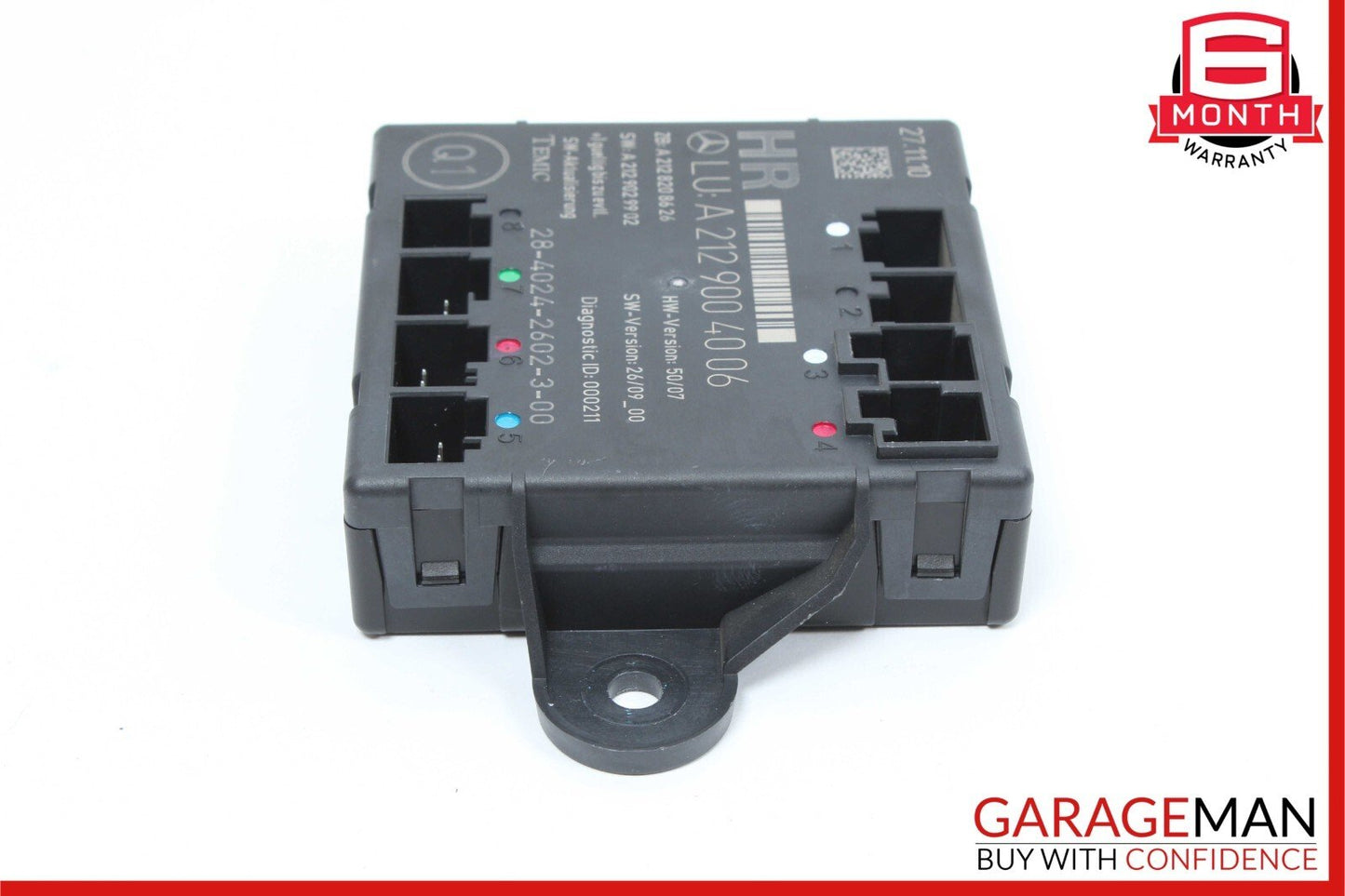 08-18 Mercedes W212 E350 C300 GLK350 Rear Right Side Door Control Module OEM