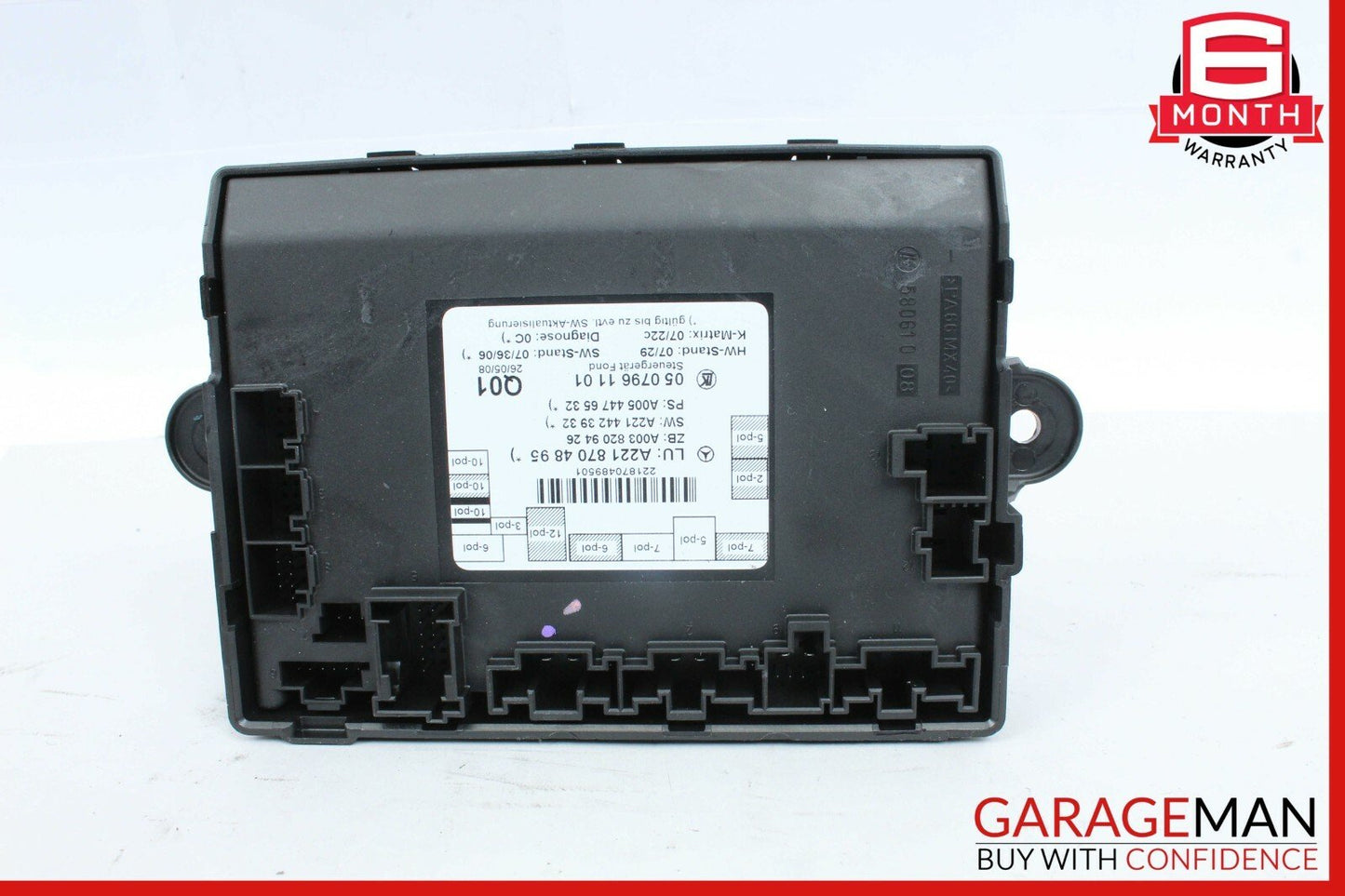 07-13 Mercedes W221 S550 Rear Right Passenger Side Door Control Module Unit A128