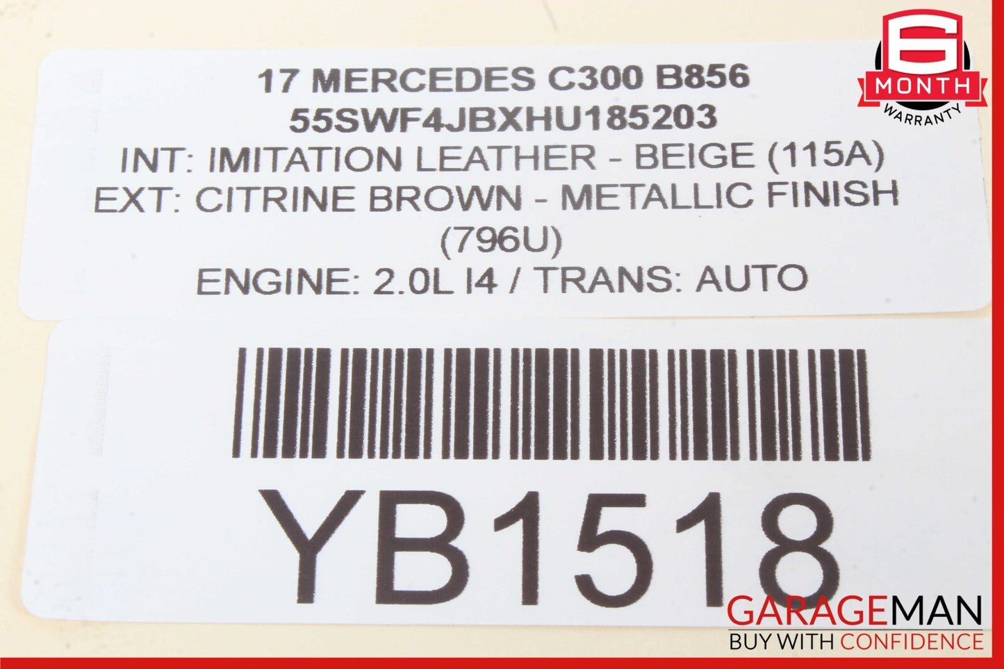 15-18 Mercedes W205 C300 C350e Front Left Side Door Control Module Unit OEM